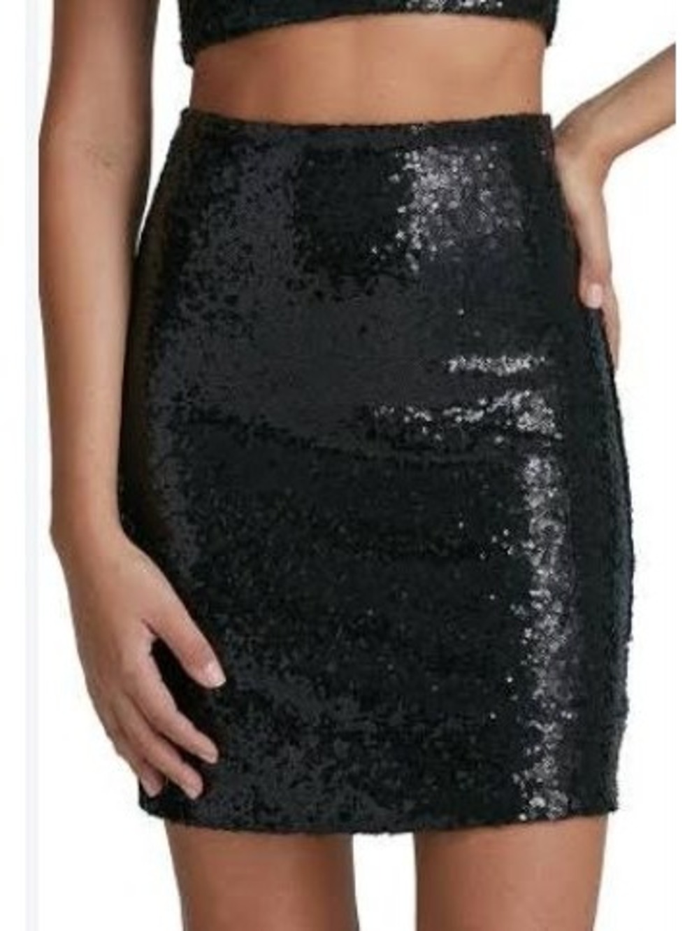 Commando Sequin Mini Skirt Size Small Stretchy Shapewear Black NWT Undershorts